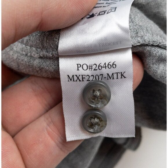 Faherty Thompson Pique Button Down Shirt Men's Small Gray Long Sleeve MXF2207 - Picture 9 of 13